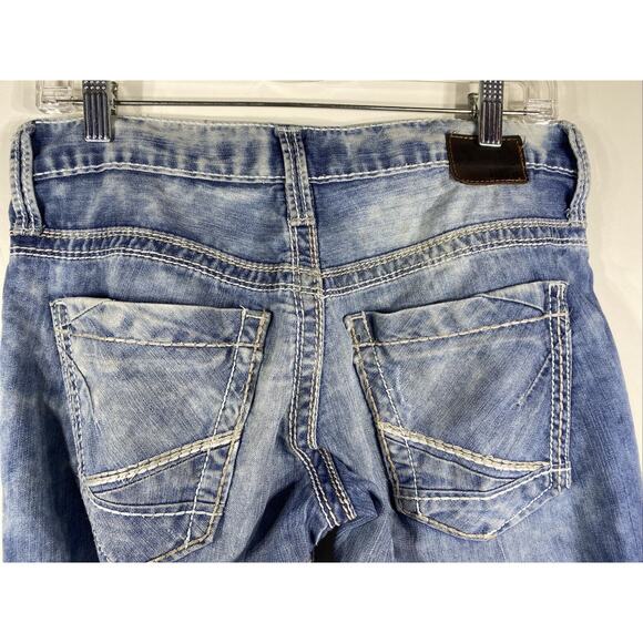 BKE Carter Distressed Faded Denim Jeans Tag Says 29 Long Men’s 32x32 Actual Size - Picture 8 of 11